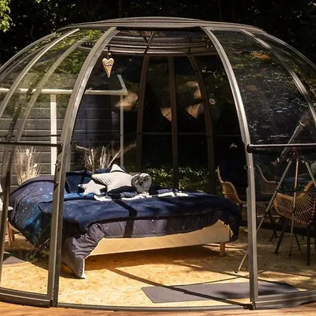Dome Atmo'sphere, La Tete Dans Les Etoiles Avec Acces Piscine خيمة فخمة Saint-Évarzec